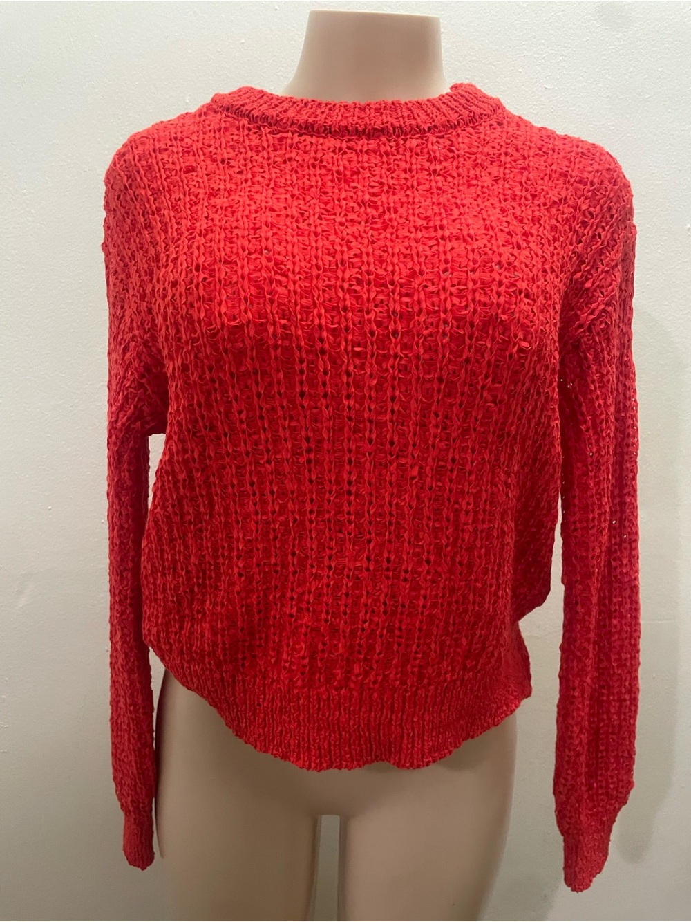 Orange red sweater
